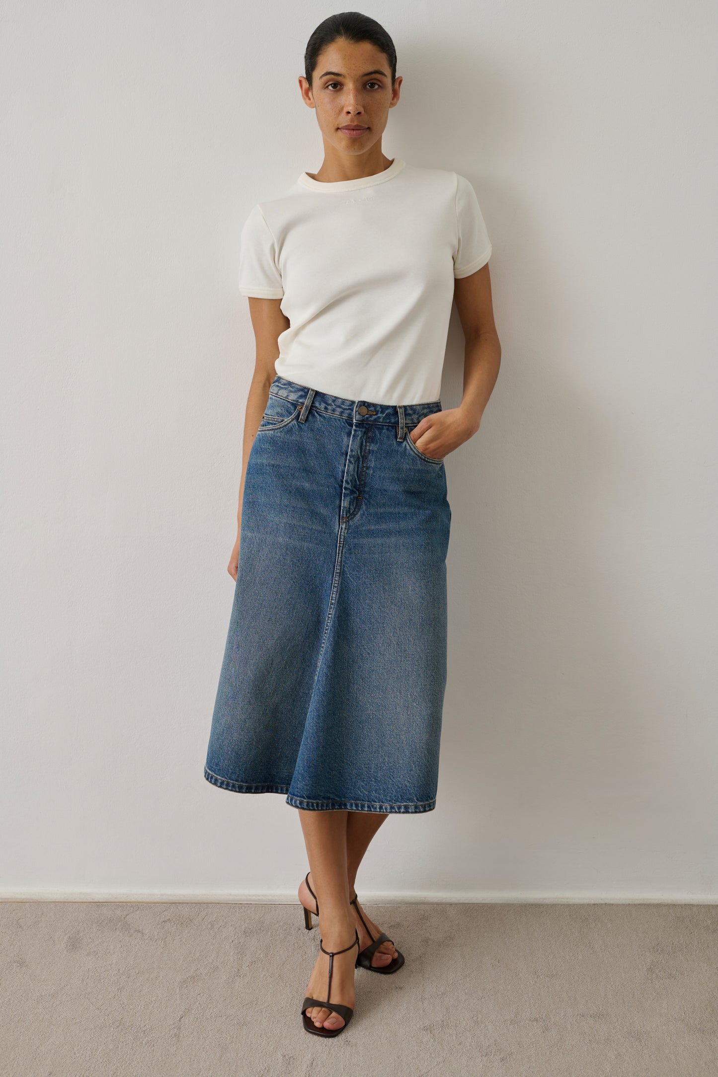 Jupe Halo - Bleu - Coton - Femme