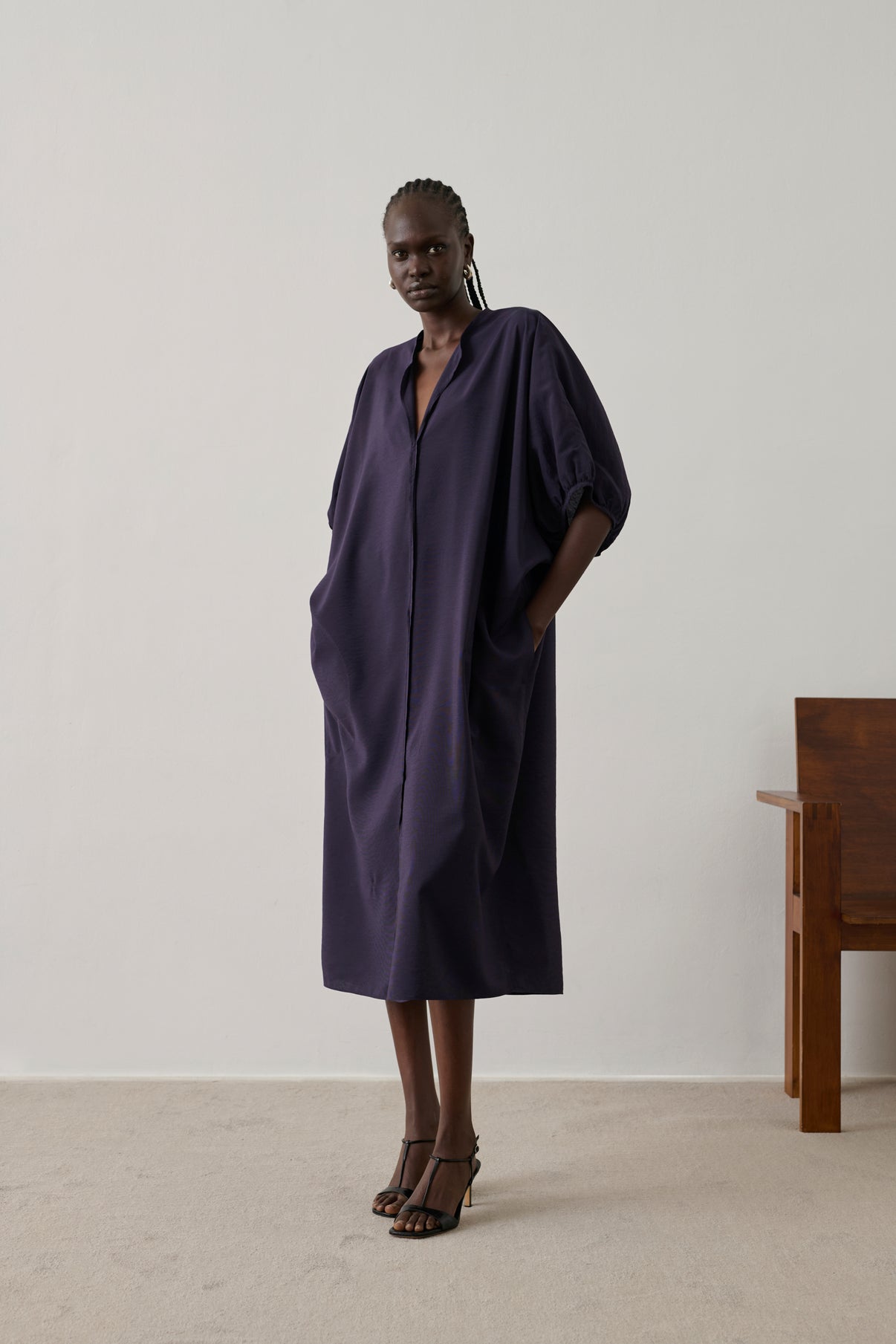 Robe Alger - Violet Foncé - Femme vue 3