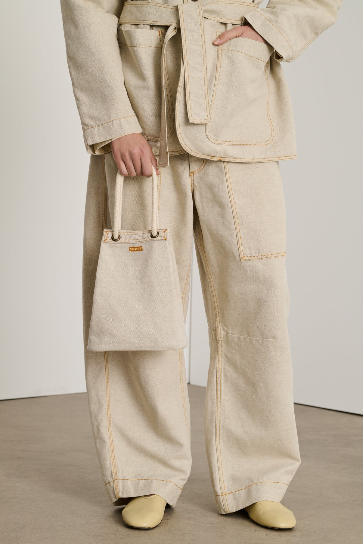 Sac Dave - Écru - Femme vue 2