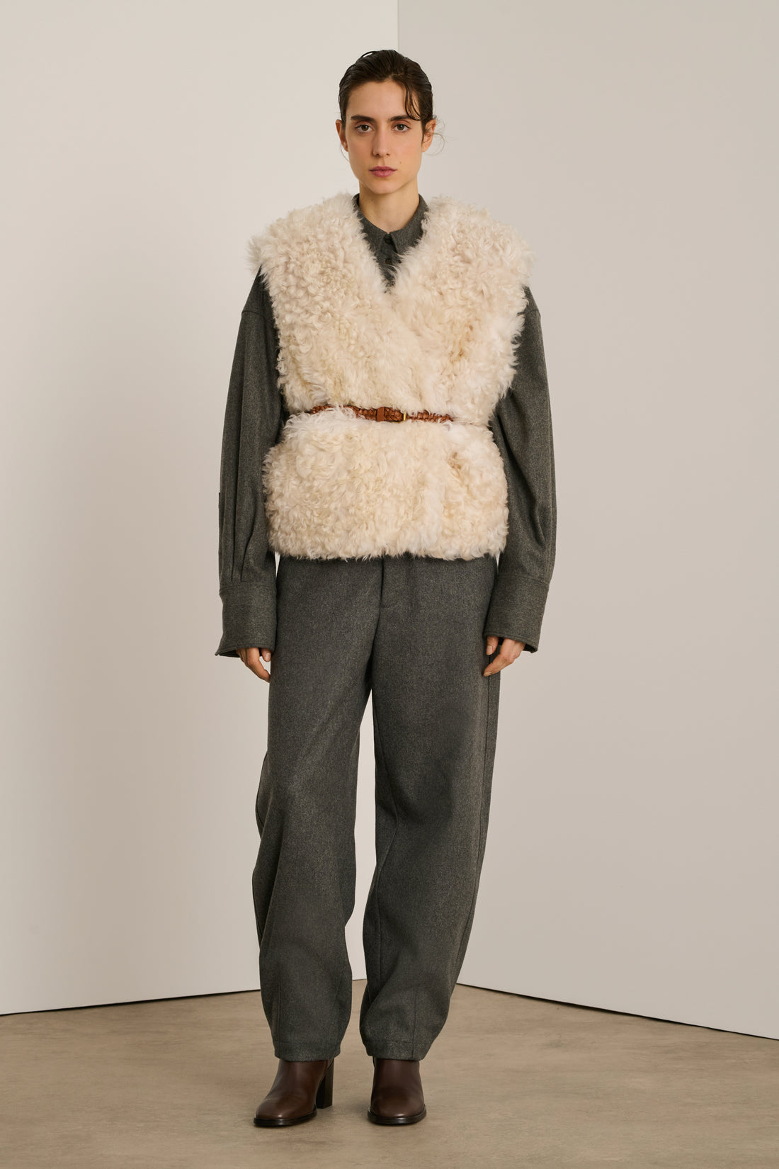 Veste Uden - Miel - Cuir - Femme